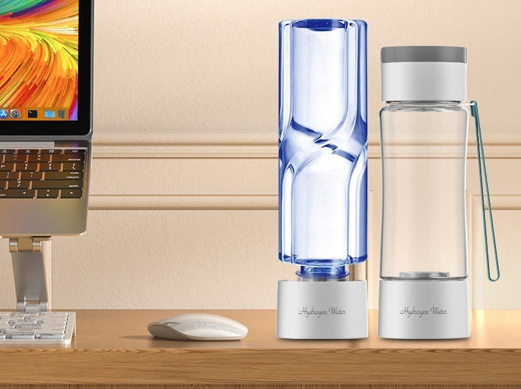 Hydrogen-Rich Water Bottle – Tritan, Self-Cleaning Electrolytic Cup | High-Concentration Hydrogen Infusion