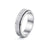 Stainless Steel Spinner Fidget Anxiety Ring for Stress Relief – Moon Star Rotating Band, Anti-Anxiety Ring for Men & Women, Minimalist Stainless Steel Jewelry