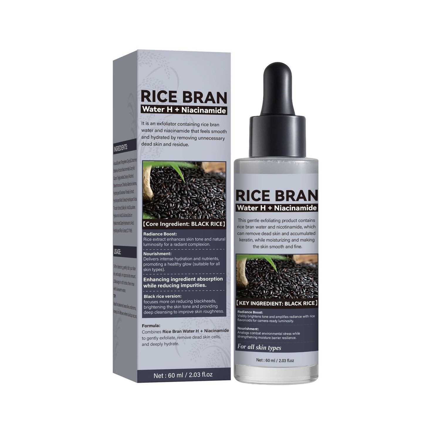 Exfoliating Black Rice Ampoule Rice Suit