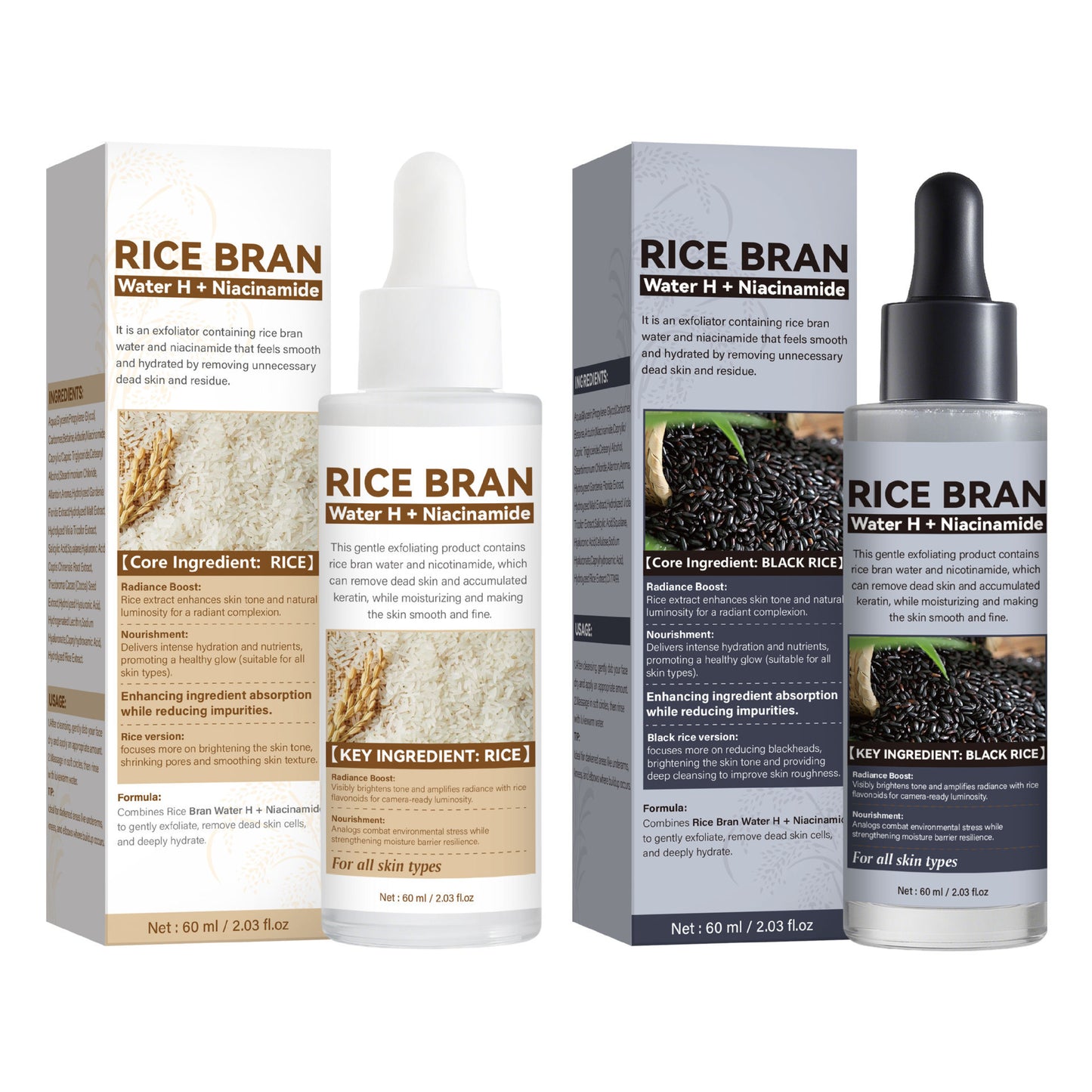 Exfoliating Black Rice Ampoule Rice Suit