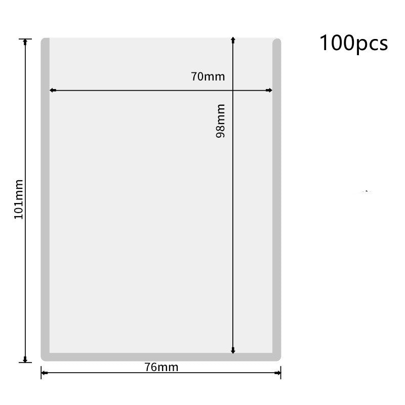 100ct Premium Toploader Card Sleeves – Clear Protection for Trading Cards
